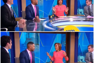 GMA’s Michael Strahan rolls his eyes at Robin Roberts after she rubs upcoming absence in his face during awkward moment