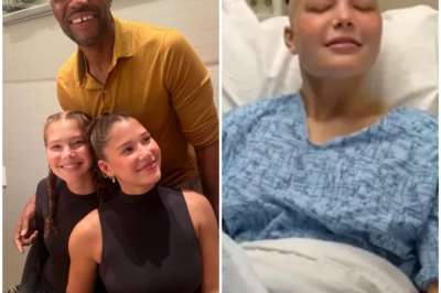Michael Strahan’s daughter Sophia, 19, blows off steam courtside at a basketball game as Isabella battles brain tumor
