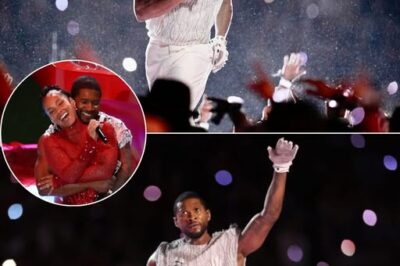 As Usher took the stage at the Super Bowl Halftime Show, the crowd erupted—hands clapping, hearts pounding, voices screaming in pure exhilaration. Every move, every note, was met with a wave of energy that rippled through the stadium, turning it into one giant celebration of R&B greatness. But amidst the spectacle, one silent tribute stood tall—the empty drum set of Aaron Spears, Usher’s late drummer, a powerful nod to a legend lost too soon. As the music soared and Usher delivered hit after hit, the audience was fully immersed—fans pounding their chests, swaying in unison, some even wiping away tears at the emotion woven into the performance.
