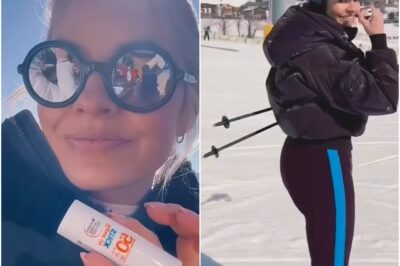 Holly Willoughby slips into skin-tight leggings and sports quirky shades as she hits the slopes amid lavish ski getaway
