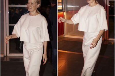 Pamela Anderson, 57, looks effortlessly chic in a cream co-ord as she rocks her signature make-up-free look at Cinemas Mk2 event in Paris