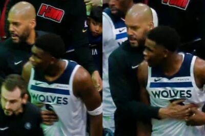 VIDEO: Anthony Edwards Had To Be Restrained After Heated Exchange With Fan During Rockets-Timberwolves Game