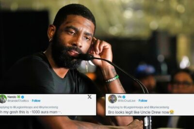 “This Is -1000 Aura Man”—The Entire Internet Goes Wild With Jokes About Kyrie Irving’s Interesting New Look During Lakers-Mavericks Game