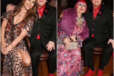 HEALTH BATTLE Sir Elton John puts on a brave face at premiere afterparty with Elizabeth Hurley after revealing he’s lost his eyesight