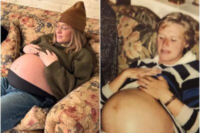 NAILED IT! Nepo-baby recreates Hollywood A-list mum’s pregnancy photo – can you guess who she is?