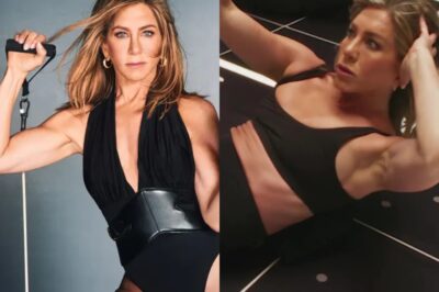 SHE’S A JEN Jennifer Aniston, 55, shows off her toned physique as she poses in revealing bodysuit for fitness campaign