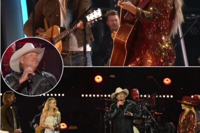 The 56th CMA Awards delivered a powerful and emotional tribute to country music legend Alan Jackson, a long-overdue recognition of his decades-long influence on the genre. Carrie Underwood’s breathtaking rendition of Remember When was a standout moment, her pure, heartfelt vocals honoring Jackson’s timeless storytelling. Joined by Dierks Bentley, Jon Pardi, and Lainey Wilson, the tribute was a celebration of true country music, reminding fans why Alan’s songs remain deeply embedded in the soul of America. Known for his humility and unwavering dedication to keeping country music authentic, Jackson graciously accepted the award, proving once again why he is one of the most beloved artists of all time.