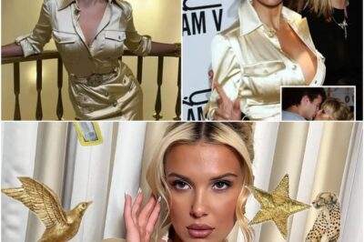 GOLDEN ERA Millie Bobby Brown recreates Pamela Anderson’s iconic look in plunging silk dress in stunning new snaps