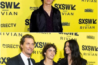 ALRIGHT, ALRIGHT, ALRIGHT Nepo-baby with Hollywood A-list dad walks the red carpet at new movie premiere – can you guess who he is?