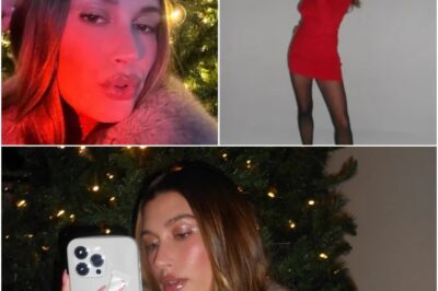 Hey, mama Hailey Bieber stuns as she shows off her long legs in tiny red minidress four months after giving birth