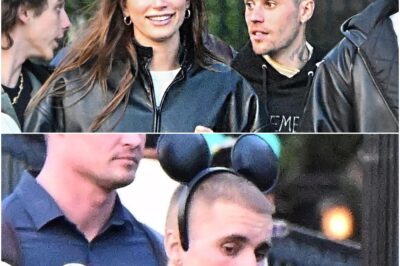 DOWNCAST Justin Bieber looks pale and drawn as he visits ‘happiest place on earth’ Disneyworld with wife Hailey Bieber