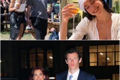 New rules Dua Lipa hides her left hand in Christmas snap after secretly getting engaged to Callum Turner