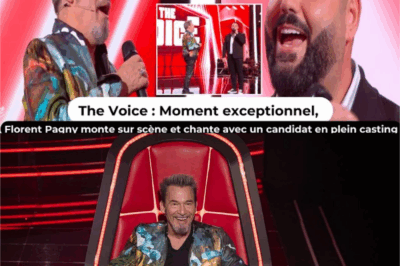 Événement renversant à The Voice : Florent Pagny bouleverse le déroulement de l’émission en partageant spontanément la scène avec un candidat lors d’une audition à l’aveugle, créant une performance unique et chargée d’émotion qui secoue le jury, les téléspectateurs et l’ensemble du monde musical en France !