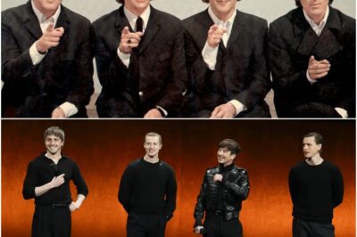 The Beatles movie cast finally confirmed as four stars pose together for the first time
