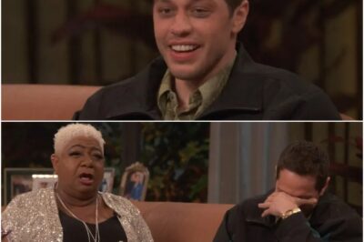 Pete Davidson horrified and holds his head in his hands as he’s grilled on ex Kim Kardashian live on TV