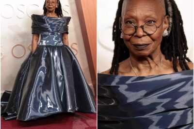 Whoopi Goldberg has arrived to the red carpet, looking like the embodiment of a futuristic Oscar trophy who time-traveled to remind everyone she’s got an EGOT. If the Academy had any sense, they’d just let her host again