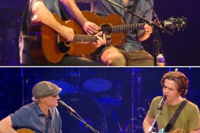 50 Years After He First Wrote It, James Taylor Returned to the Stage—This Time Beside His 20-Year-Old Son—To Sing “You Can Close Your Eyes” in a Performance So Intimate, So Timeless, It Felt Less Like a Concert and More Like a Sacred Passing of the Torch That Left the Entire Audience Breathless