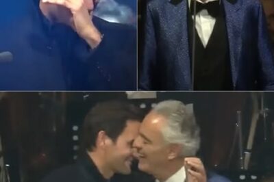 Roger Federer Breaks Down in Tears as Andrea Bocelli’s Voice Silences the Room—A Powerful Moment of Humanity That Left Even the Greatest Champion Overwhelmed