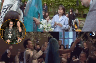 Lors de leur mariage en mai 2006, Florent Pagny et Azucena ont opté pour une cérémonie intime et originale. Azucena est arrivée au bras de son père, vêtue d’une robe turquoise rock et d’un voile assorti, tandis que Florent Pagny portait un costume blanc agrémenté d’un poncho noir et blanc. L’humoriste Kad Merad a officié la cérémonie avec une touche d’humour, déclarant : ‘Au nom du père, du fils et du saint poncho, je vous déclare mari et femme !’ Un moment émouvant et joyeux, immortalisé dans le documentaire ‘Florent raconte Pagny’ diffusé sur France 3.