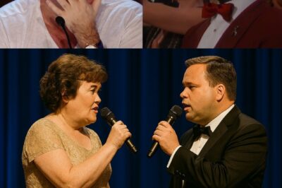 Fifteen years after they first captured the world’s attention, Paul Potts and Susan Boyle reunited for a duet that felt like a moment frozen in time. Their voices, raw and powerful, blended in perfect harmony, sending waves of emotion through the audience. Known as the “Duet of the Decade,” it moved even Simon Cowell, who sat silently, tears in his eyes, unable to speak. Andrea Bocelli himself called it “a masterclass in sacred music.” This performance wasn’t just a song—it was a reminder of the transformative power of music. Watch it below!
