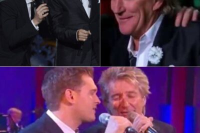 Michael Bublé almost turned down the chance to sing with Rod Stewart, but not for the reasons you might think. It was the weight of singing alongside a music legend that nearly held him back. However, when they finally performed “They Can’t Take That Away From Me,” it turned into an unforgettable moment for both of their careers. The duet wasn’t just about their vocal chemistry — it was a blend of two generations, seamlessly coming together on stage. Behind the scenes, an unlikely invitation led to a deeper connection, and the two artists delivered a performance filled with emotion and mutual respect. The way they harmonized effortlessly made the moment even more special. It’s one of those rare performances that proves the timeless power of music. Don’t miss the full duet!
