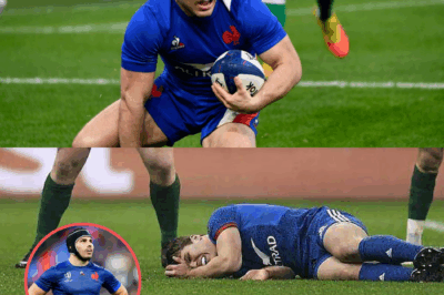Coup de tonnerre dans le monde du rugby : Antoine Dupont gravement blessé au genou, rupture des ligaments croisés confirmée – l’icône du XV de France absent pendant des mois, une carrière menacée, des fans en larmes et une équipe sous le choc !