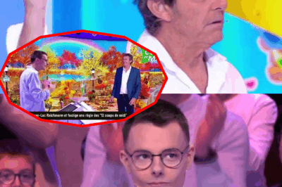 French: Incroyable! Emilien ose corriger Jean-Luc Reichmann en direct devant tout le monde, provoquant des réactions explosives du public : qu’a-t-il bien pu se passer pour retourner l’ambiance ? Les secrets de cette séquence inédite enfin révélés ici.
