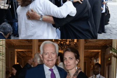 Moment de recueillement profond : Alexandra et Clarisse, les filles de Philippe Labro, unies dans la douleur, bouleversent par leur dignité et leur tendresse partagée.