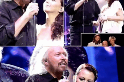 “I still sing like you’re beside me, Mo…” Barry Gibb whispered, voice cracking under the dim lights as he and his niece Samantha poured their souls into “The End of the World” and “How Can You Mend a Broken Heart,” transforming a song into a raw, unforgettable farewell to Maurice, where every tremor and harmony bled with love and loss.