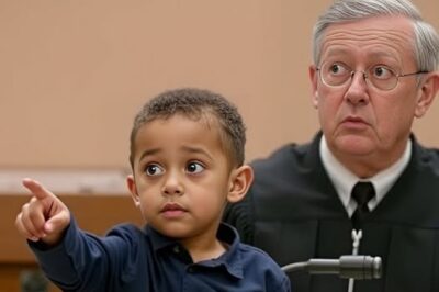 Un petit garçon pointe du doigt un policier au tribunal, ce qu’il a dit a laissé tout le monde sans voix !