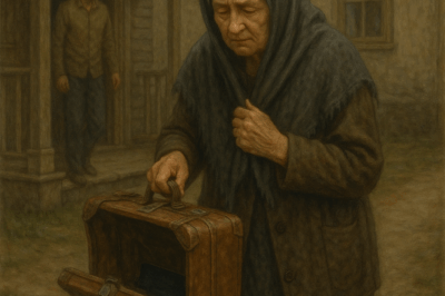Abandonnée par son fils, elle part avec une valise cassée, mais ce qu’il y avait à l’intérieur allait tout changer.