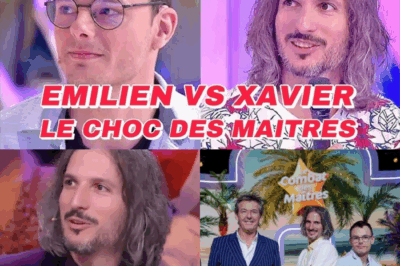 Émilien tremble, doute, s’efface… et Xavier surgit, remonte, explose, terrasse son idole dans un duel de légende ! Une remontada dantesque, des réponses millimétrées, un cerveau en feu : voici comment l’ancien maître a renversé l’Histoire en battant le plus grand champion des 12 Coups de Midi. Cliquez ici pour revivre ce moment de pure tension, de sueur et d’émotions comme vous n’en avez jamais vu sur TF1.