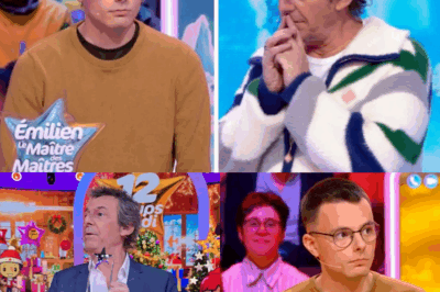 Scène de choc en plein direct dans Les 12 Coups de Midi : après une décision totalement inattendue d’Émilien, Jean-Luc Reichmann lâche cette phrase glaçante — “Vous avez entendu ce qui vient de se passer ?” — provoquant un silence pesant sur le plateau. Depuis plus de 30 ans, jamais un tel revirement n’avait été observé. Coup de théâtre, manipulation, ou simple émotion incontrôlable ? Le public est resté bouche bée, tandis que les caméras n’ont rien raté de cette séquence explosive. Que s’est-il vraiment passé ?