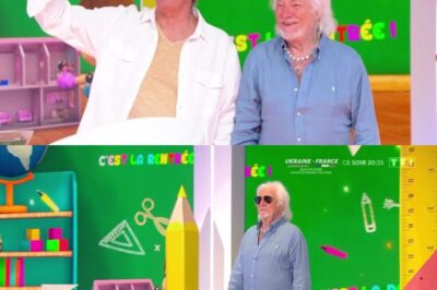 “Il continue à chanter pour vous” – Hugues Aufray à 96 ans, avec sa démarche hésitante, fait une apparition mémorable sur le plateau des 12 Coups de Midi. Il dévoile son lien profond avec son épouse et son public.