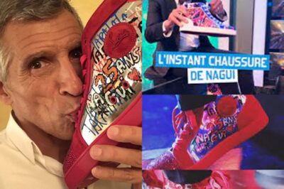 👠 QUI L’AURAIT CRU ? Derrière l’animateur sage du service public, se cache un collectionneur déjanté : Nagui et ses chaussures multicolores, brillantes, parfois impossibles à porter. 😱 Une passion secrète révélée par Quotidien qui fascine autant qu’elle dérange. Et si c’était là son vrai côté rock ? 🎤✨