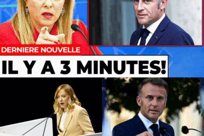 Le Déclin de Macron : Giorgia Meloni le “Démonte” en Public – L’Europe à un Carrefour Historique