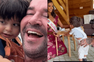 👶🎁😊 Mathieu Ceschin laisse son fils à Karine Le Marchand, une belle surprise l’attend à son retour
