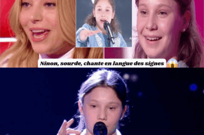 “The Voice Kids : Ninon, une jeune fille sourde, émeut la France en chantant en langue des signes ! Une prestation bouleversante qui brise les barrières et réunit le public autour de son talent exceptionnel, une victoire de la détermination et de l’espoir !”