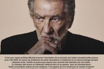 😱 Eddy Mitchell inquiète toute la France : nouvelles alarmantes sur sa santé, certains médias parlent d’une hospitalisation d’urgence, ses amis refusent de commenter, son entourage garde un silence pesant, mais les images récentes d’un chanteur affaibli alimentent les pires scénarios, entre rumeurs d’un état critique et espoir ténu d’une guérison, ses admirateurs retiennent leur souffle, redoutant l’annonce que personne ne veut entendre, celle d’un déclin irréversible — cliquez ici pour tout savoir sur la vérité derrière cette inquiétante rumeur.