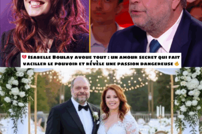 💔 « Je ne pouvais plus mentir : les révélations explosives d’Isabelle Boulay sur l’amour interdit qui ébranle le pouvoir, entre passion cachée, menaces politiques et trahisons silencieuses »