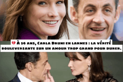 À 56 ans, Carla Bruni brise le silence : les années d’isolement, les disputes étouffées et la vérité bouleversante sur un amour trop grand pour survivre, révélée en larmes