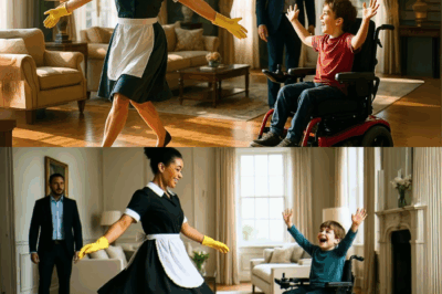 O MILIONÁRIO vê SUA FAXINEIRA NA SALA DANÇANDO PARA SEU FILHO ESPECIALATITUDE DELE FOI INACREDITÁVEL