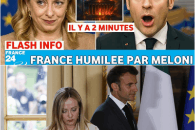 « Une HONTE pour la France ! » : L’attaque dévastatrice de Giorgia Meloni contre un Emmanuel Macron isolé et fragilisé au cœur de l’Europe. L’Europe est en ébullition ! La Première ministre italienne, Giorgia Meloni, a publiquement humilié Emmanuel Macron, l’accusant de mettre en péril la stabilité du continent. Sa déclaration explosive, « Une HONTE pour la France ! », résonne de Rome jusqu’à l’Élysée, révélant une confrontation totale autour de l’Ukraine et une crise politique française inédite. Les détails de cette offensive, comprenant l’escalade militaire et les vulnérabilités économiques de Paris, sont enfin révélés. Découvrez le coup politique qui menace l’alliance franco-italienne. Cliquez pour lire l’article complet en commentaire.