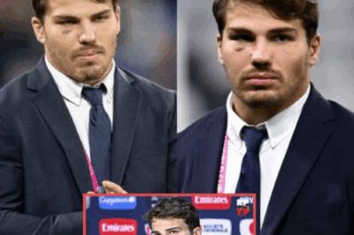 Antoine Dupont explose en direct : la star du rugby français quitte brutalement une interview télévisée après une question jugée humiliante, laissant journalistes et spectateurs dans un silence sidérant et choqué….