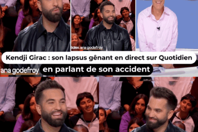 Kendji Girac : son lapsus gênant en direct sur Quotidien en parlant de son accident