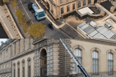 Sept minutes où le temps s’est plié : le Louvre, sanctuaire des siècles, a vu l’audace et la fuite, comme si l’ombre elle-même avait voulu effleurer l’éternité. Chaque image raconte la tension entre le précieux et l’éphémère, le silence et le fracas.