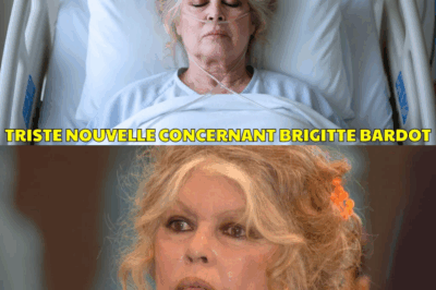 Après le fracas du monde, Brigitte Bardot s’ouvre enfin à la lumière : hospitalisée d’urgence, elle sort du silence comme une mer calme après la tempête, où chaque souffle raconte la fragilité et la force d’une vie légendaire.