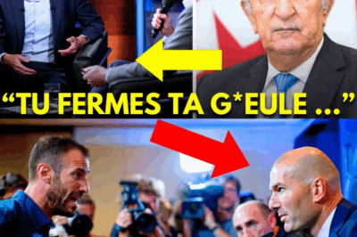 LE DUEL DE LA DIGNITÉ : ZIDANE FACE AU JOURNALISTE QUI HUMILIAIT LE PRÉSIDENT TEBBOUNE – L’INTERVENTION QUI A RÉCONCILIÉ DEUX PEUPLES.