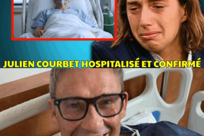 Julien Courbet, 60 ans, hospitalisé : son fils confirme une situation jugée grave, appel à la prudence, familles et fans bouleversés, révélations imminentes, silence médiatique fissuré, course contre la montre, espoir malgré tout, France suspendue.