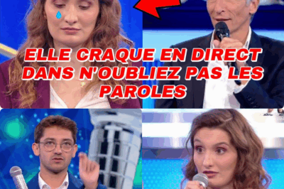 Tension, rires et larmes : la dernière émission de N’oubliez pas les paroles a viré à l’émotion pure lorsque Héloïse, submergée, n’a pu retenir ses sanglots face à la victoire de Kristofer et Louis. Nagui, touché par cette sincérité, a laissé place à un silence rare sur le plateau, avant que le public n’explose en applaudissements. Derrière cette finale intense se cache une belle leçon d’humilité et d’amitié entre les candidats, où la musique unit plus qu’elle ne sépare. Une séquence poignante qui a bouleversé les téléspectateurs et rappelé la magie incomparable du direct.
